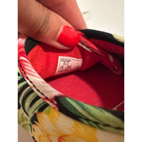 VANS Women’s Tropical Palm Print Canvas Sneakers Size 8 - Picture 7 of 7